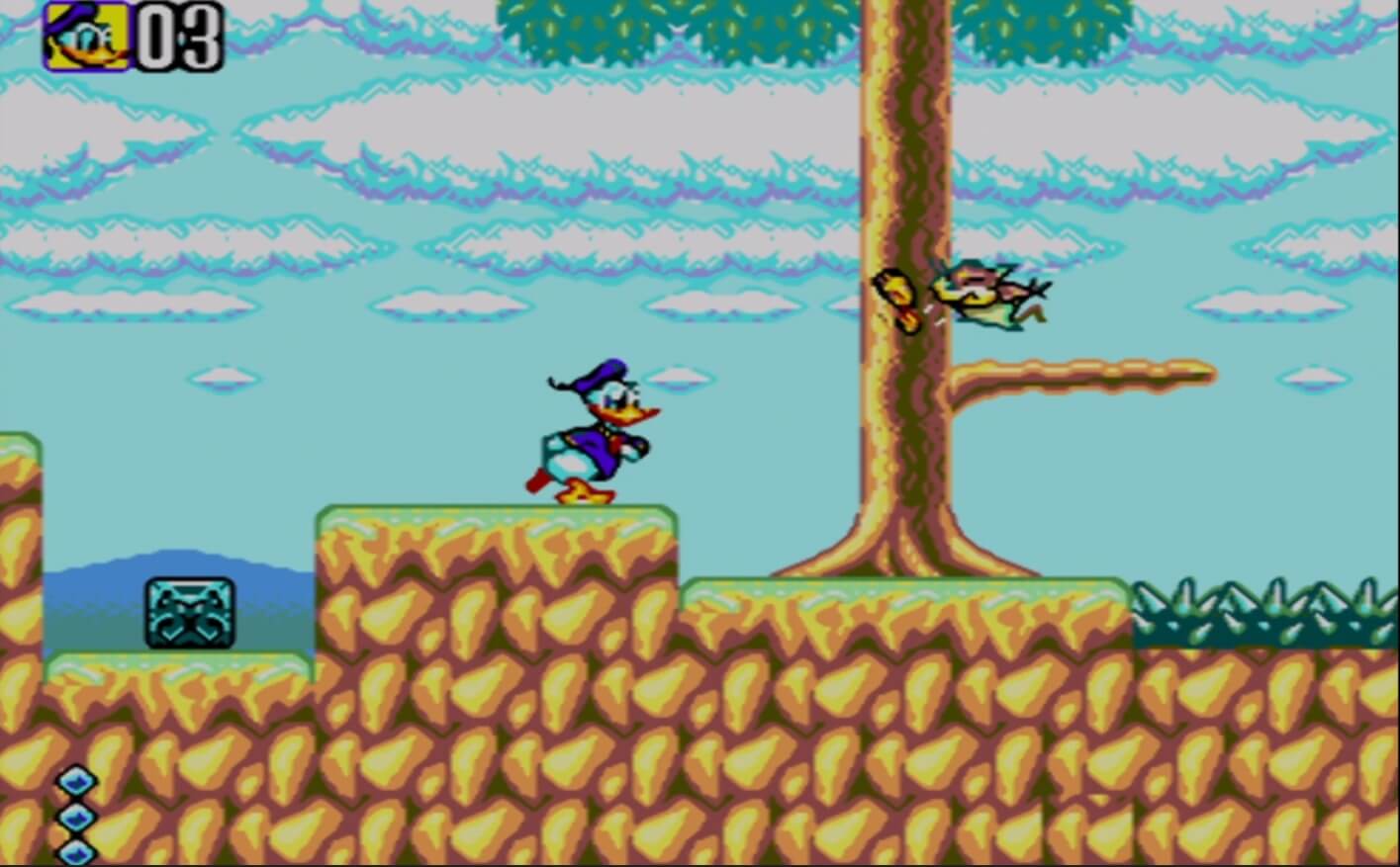 Deep Duck Trouble Starring Donald Duck - геймплей игры Sega Master System\Sega Mark III